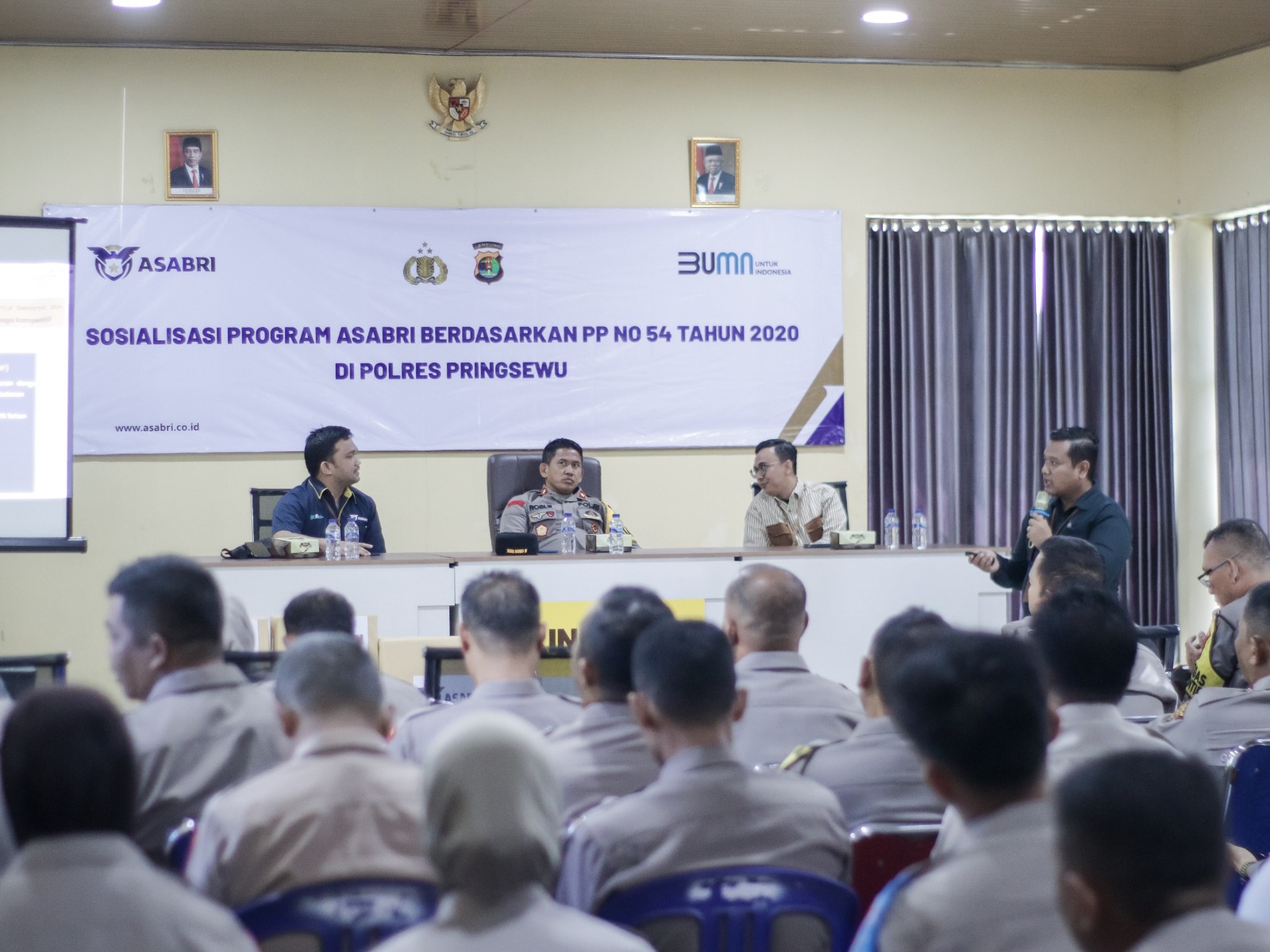 PT Asabri Berikan Sosialisasi Perlindungan Sosial Bagi Anggota Polres Pringsewu