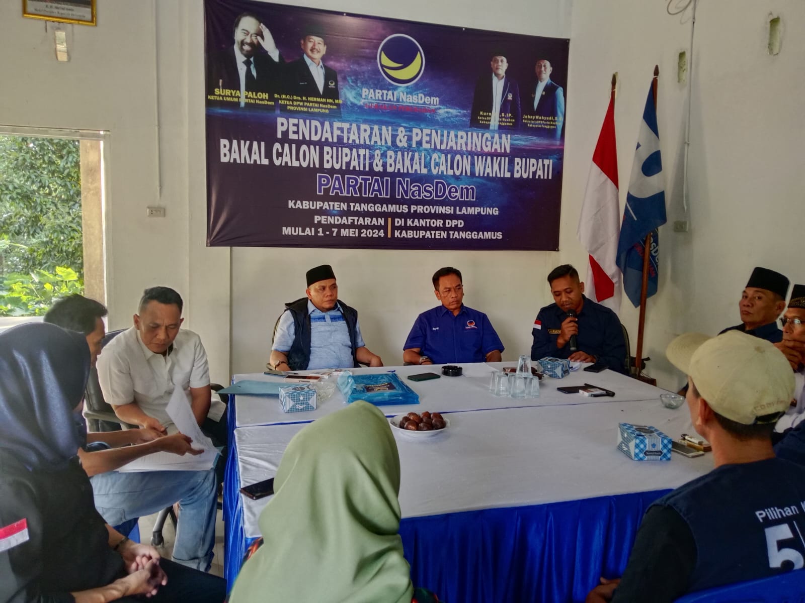 Hasil Rapat Pleno,DPD NasDem Tanggamus Usulkan 8 Nama Bacakada ke DPW