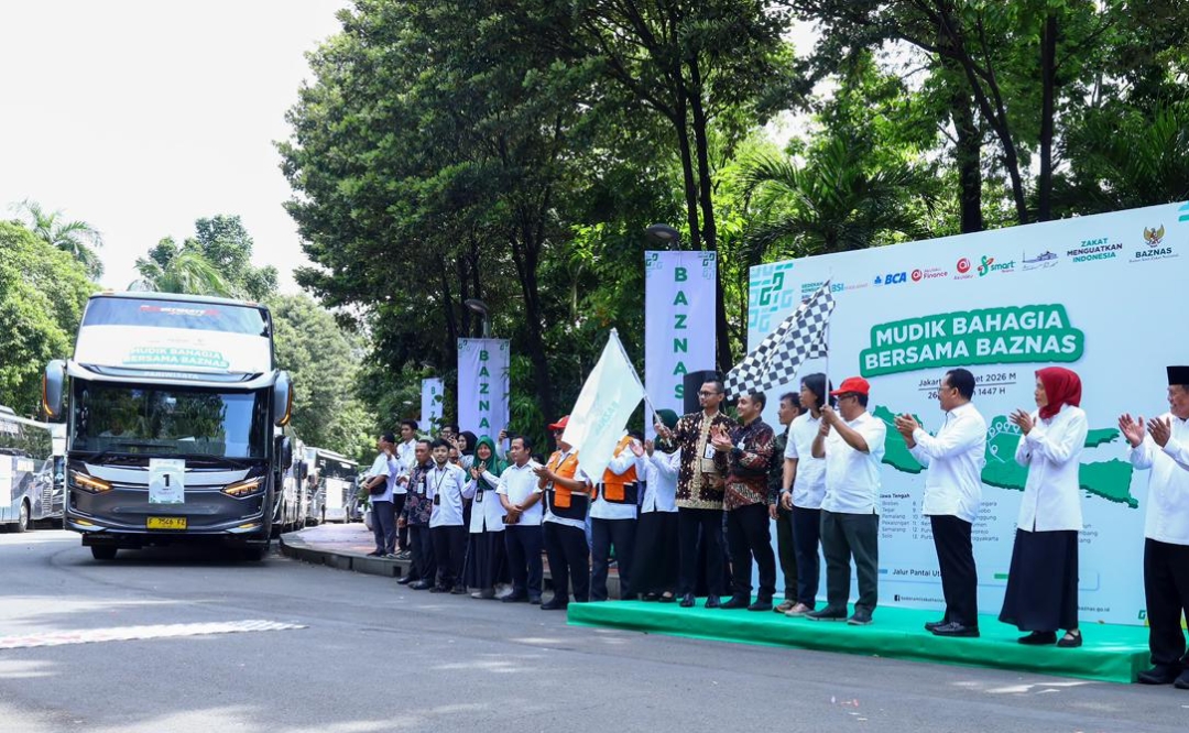 BAZNAS Lepas 1.000 Pemudik Gratis Tujuan Jateng dan Jatim