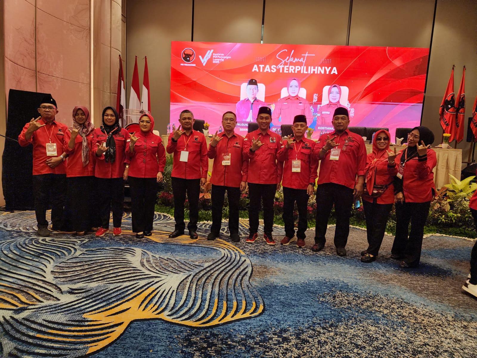 Burhanuddin Noer Kembali Pimpin PDIP Tanggamus, Dewi Handajani-Syafii Jadi Pengurus DPD PDIP Lampung 