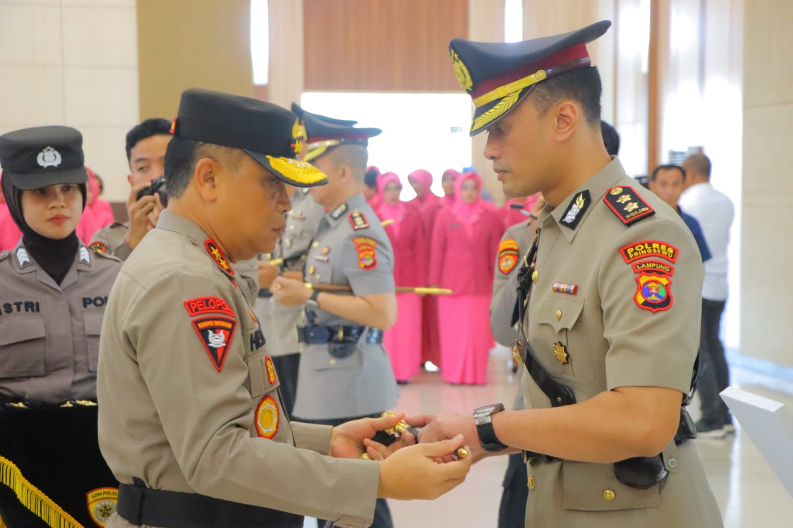 Jabatan Kapolres Tanggamus dan Kapolres Pringsewu Resmi Diserahterimakan 