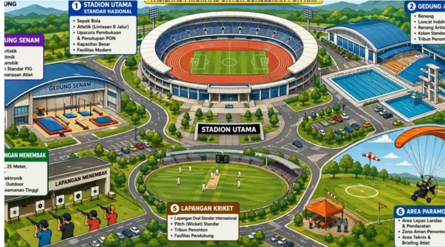 KONI Lampung Prioritaskan Pembangunan Stadion Standar Nasional Jelang PON 2032