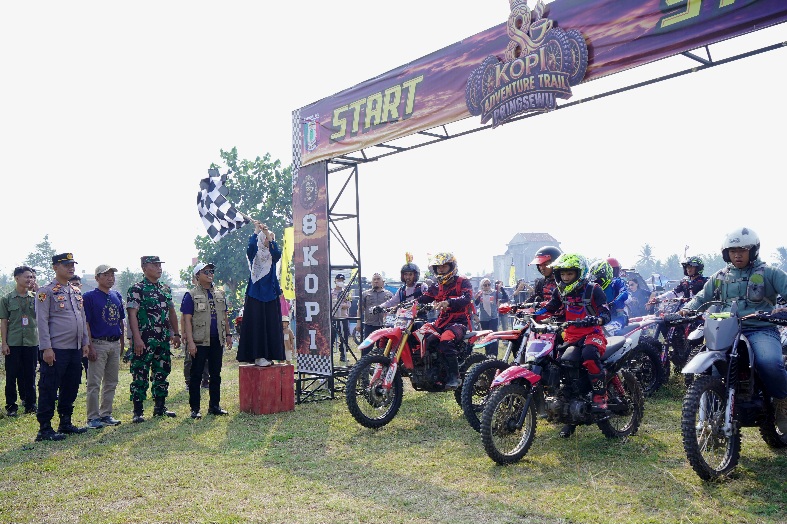 1.200 Rider Ramaikan 8 Kopi Trail Adventure, Bupati Pringsewu Dorong Promosi Wisata dan UMKM