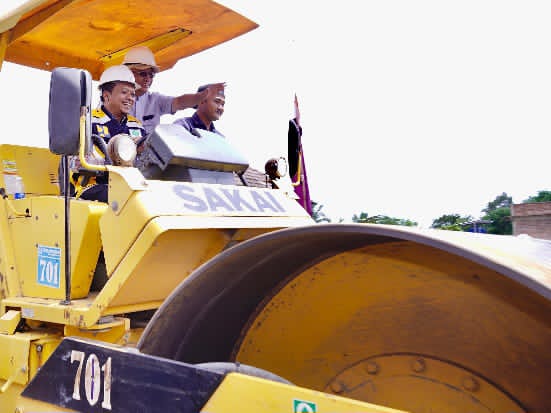 Bupati Pringsewu Groundbreaking IJD Ruas Banyumas-Way Kunyir