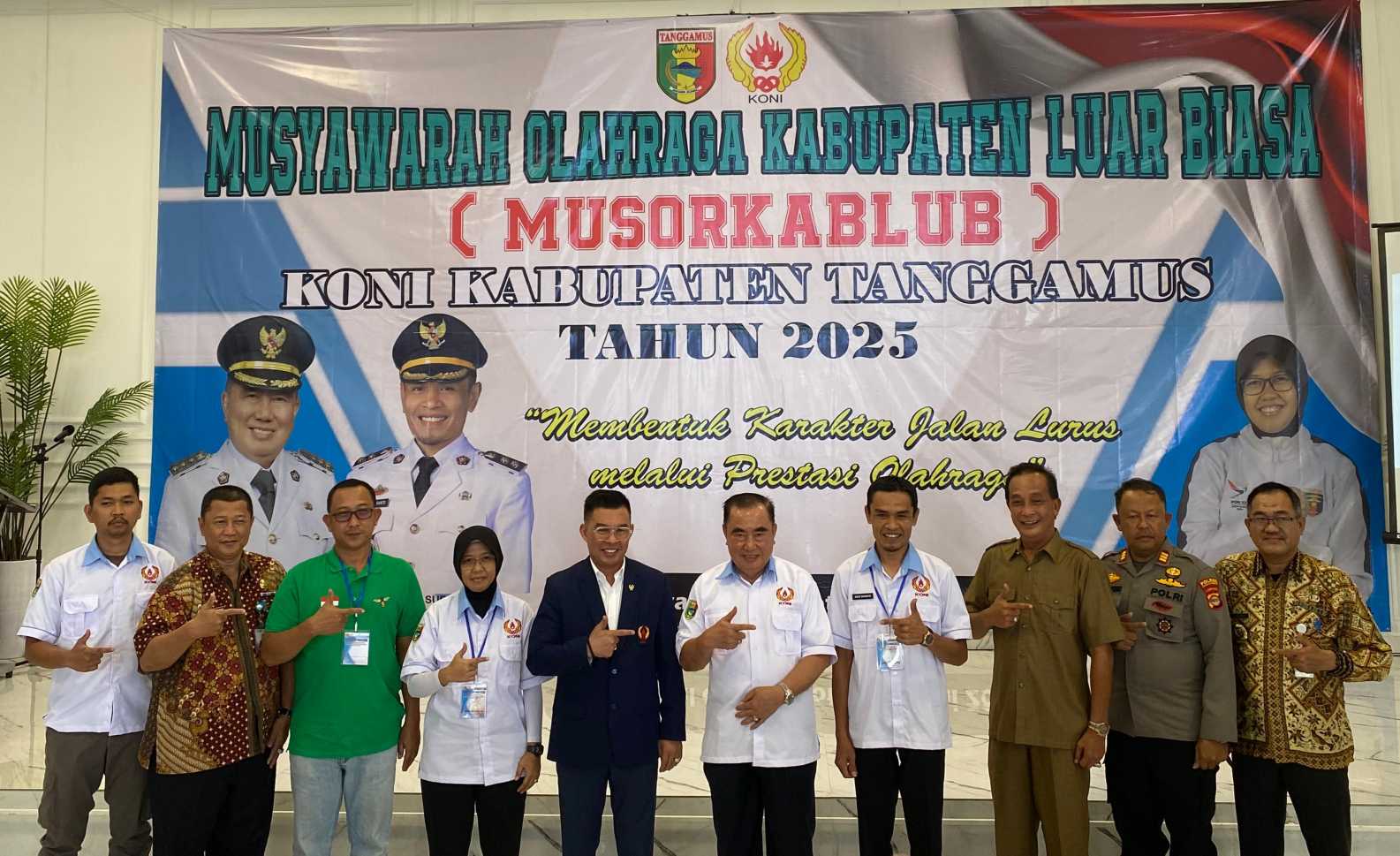 Bupati Tanggamus Resmi Membuka Musorkablub KONI Tanggamus 