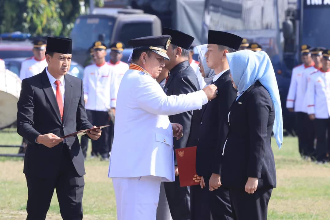 Gubernur Lampung Arinal Djunaidi Pimpin Upacara HUT Ke 60 Provinsi Lampung