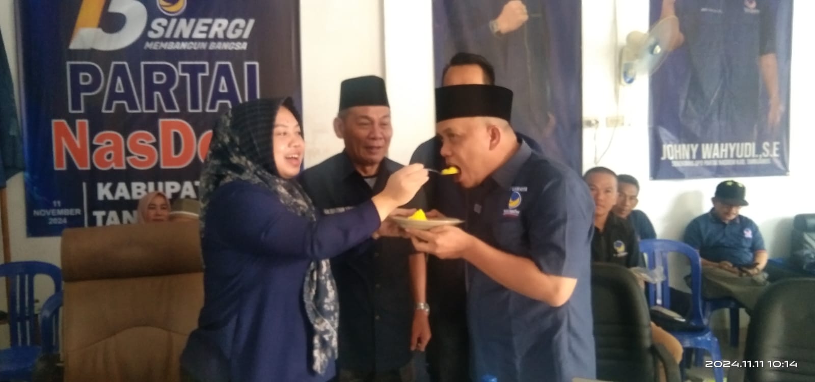 Di Peringatan HUT Ke 13 NasDem, Kurnain Serukan Kader Untuk Menangkan H.Saleh-Agus