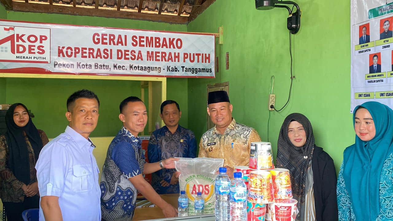 Gerai Sembako KDMP Pekon Kota Batu Dilaunching 