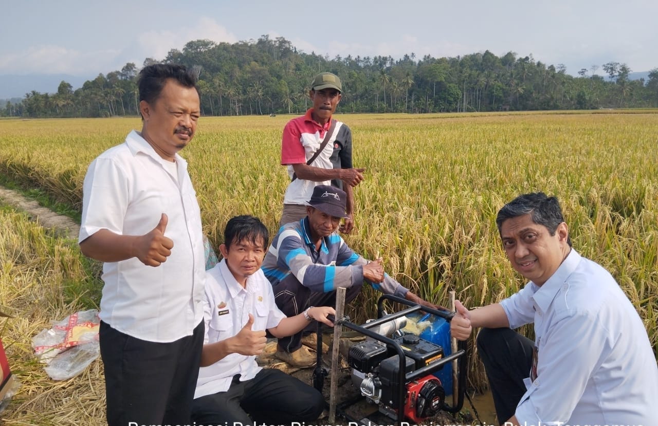 Atasi Kekeringan Lahan Pertanian Dinas KPTPH Siagakan 7 Pompa Air di Sejumlah Titik