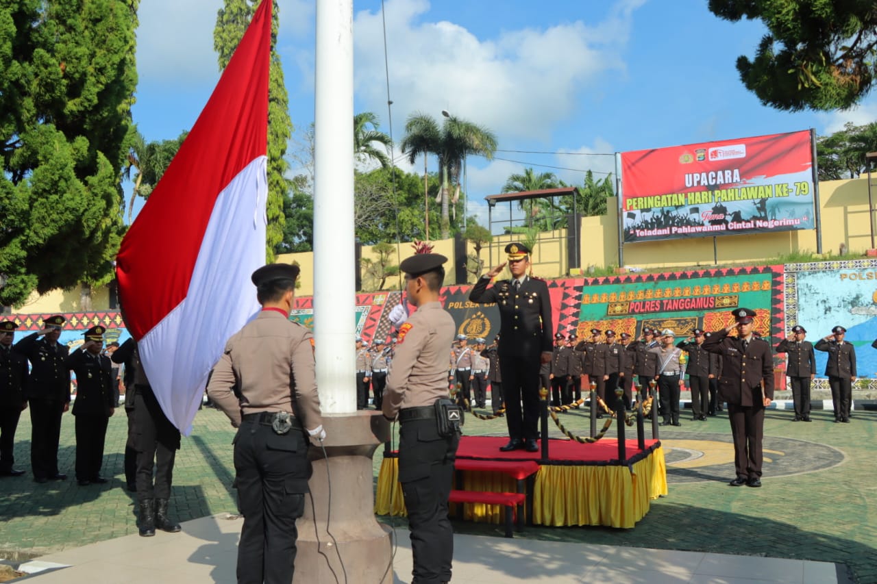 Peringati Hari Pahlawan,Wakapolres  Tanggamus Ajak Masyarakat Teladani Semangat Pahlawan