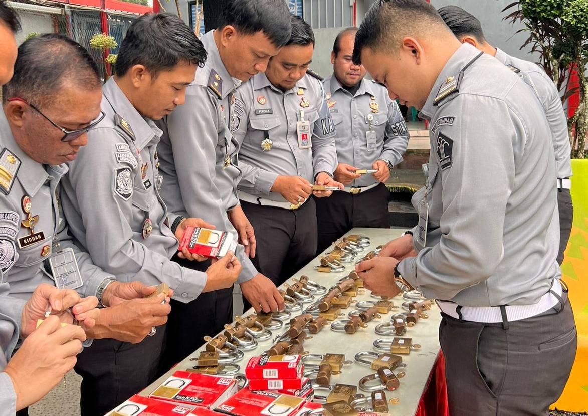 Lapas Narkotika Bandar Lampung Rutin Periksa Gembok di Blok Hunian WBP