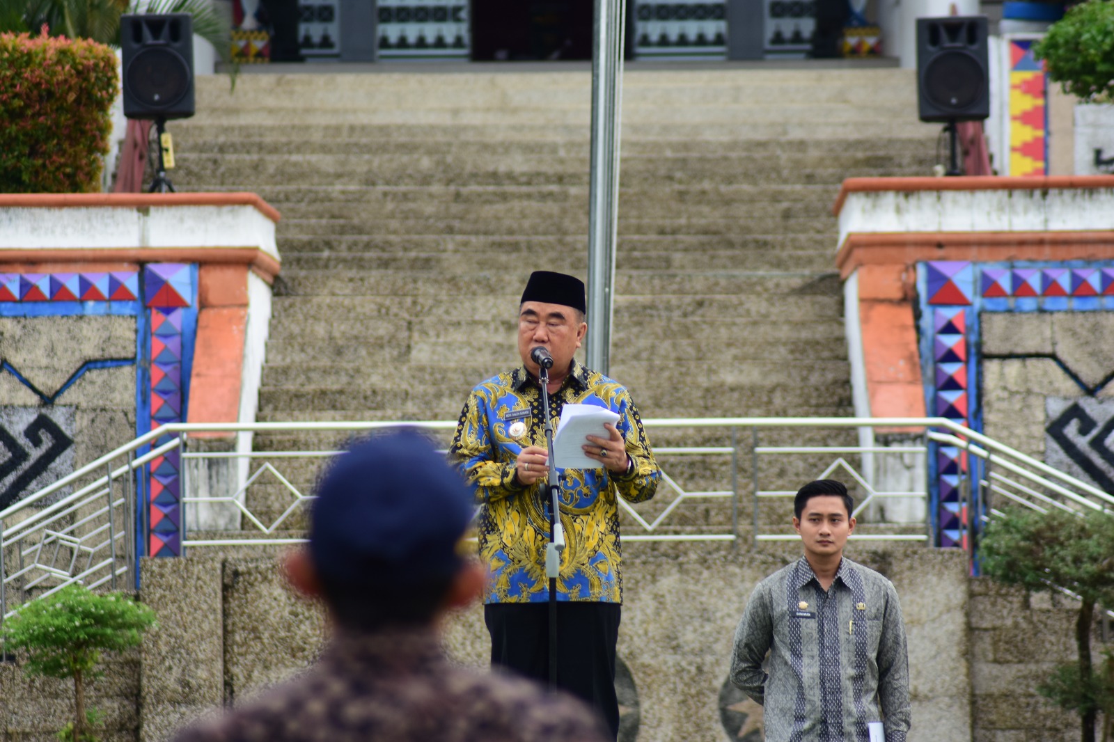 Apel Perdana Ini Pesan Bupati Hi. Moh . Saleh Asnawi Kepada ASN Tanggamus