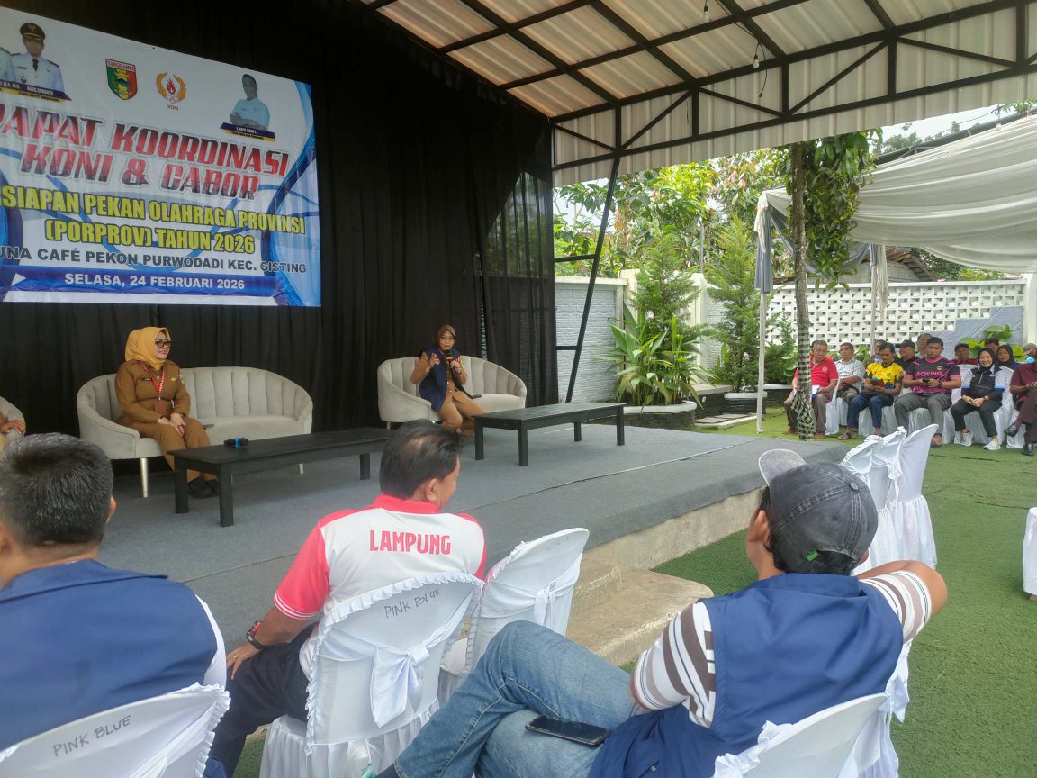 KONI Tanggamus Fokuskan Atlet Lokal Hadapi Porprov 2026