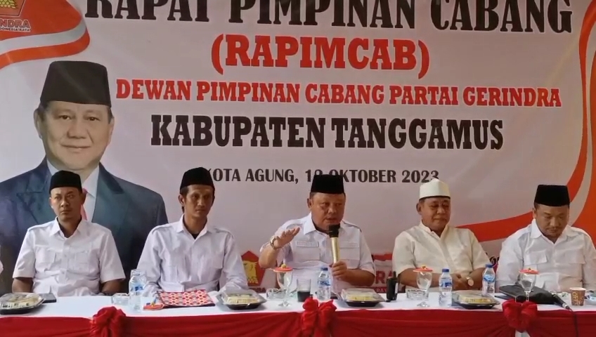 Kader Gerindra di Tanggamus Dukung Gibran Sebagai Calon Wakil Presiden Dampingi Prabowo
