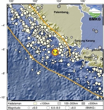 Tanggamus Hingga  Pringsewu Diguncang Gempa,Teryata Titiknya di Sini