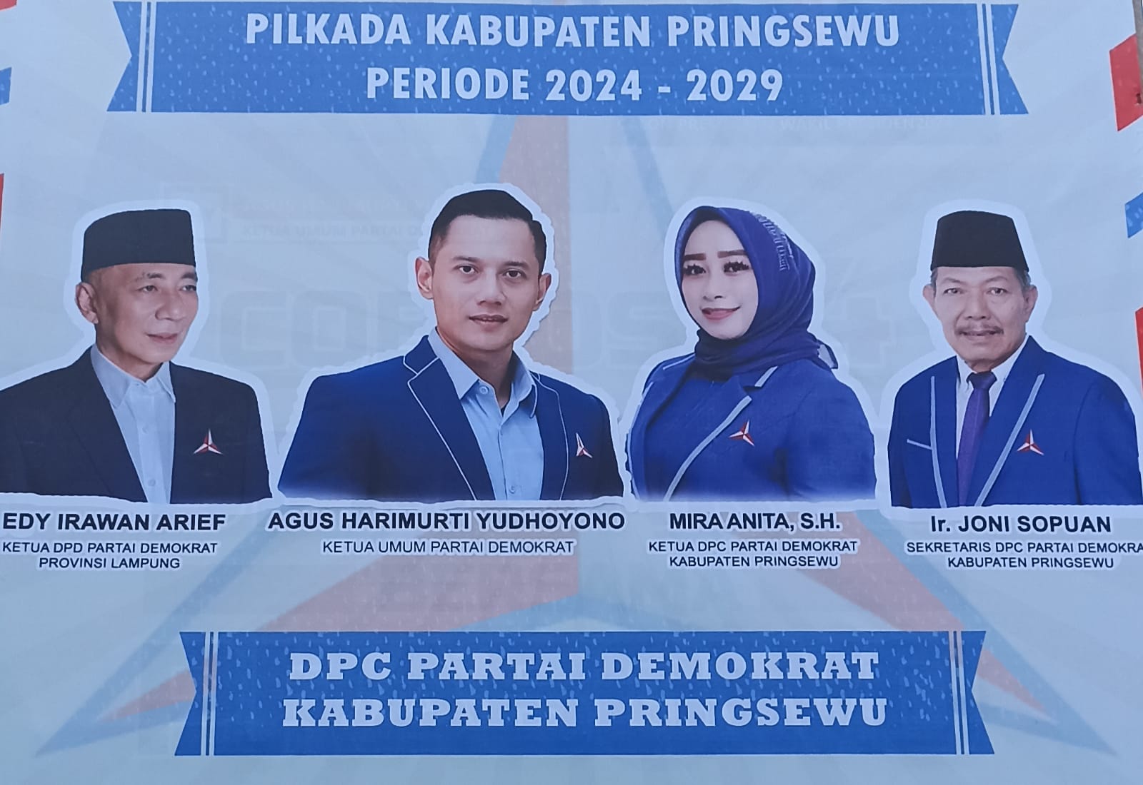 12 Bacalonkada Bersaing Rekomendasi Demokrat untuk Maju Pilkada Pringsewu 2024 