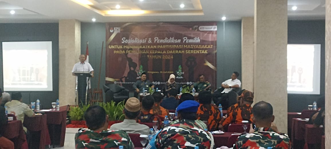 Puluhan Ormas dan OKP di Pringsewu Ikuti Sosialisasi dan Pendidikan Pemilih Pilkada 2024