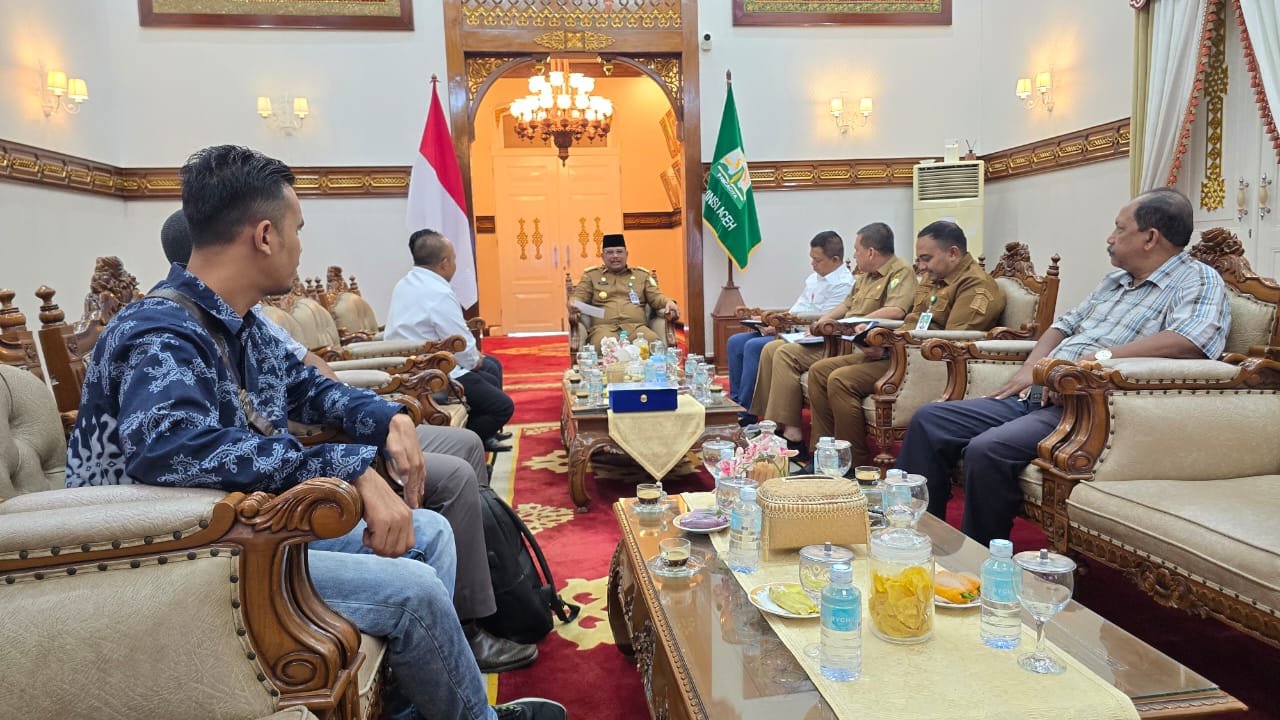 Pengurus SPS Aceh Audiensi dengan Pj Gubernur Aceh, Bahas HUT dan Rakernas SPS