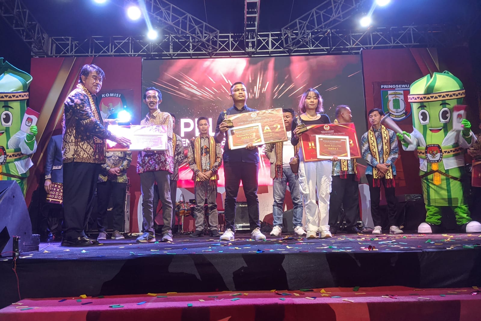 Launching Pilkada 2024, KPU Pringsewu Pilih Ikon Bung Supri Jadi Maskot