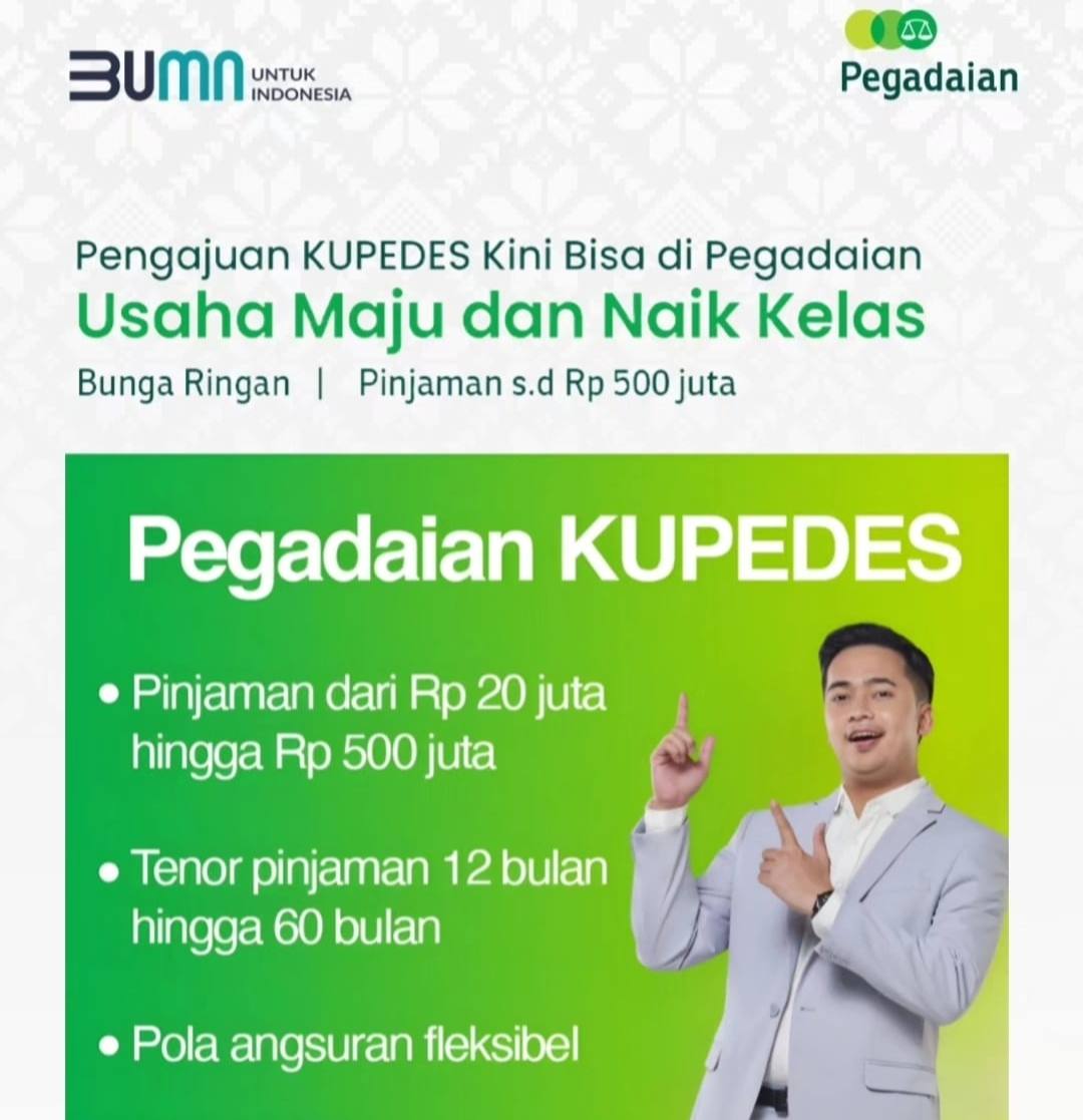 Butuh Modal Usaha, KUPEDES Pegadaian Saja, Berikan Pinjaman Hingga Rp500 Juta, Ini Syaratnya