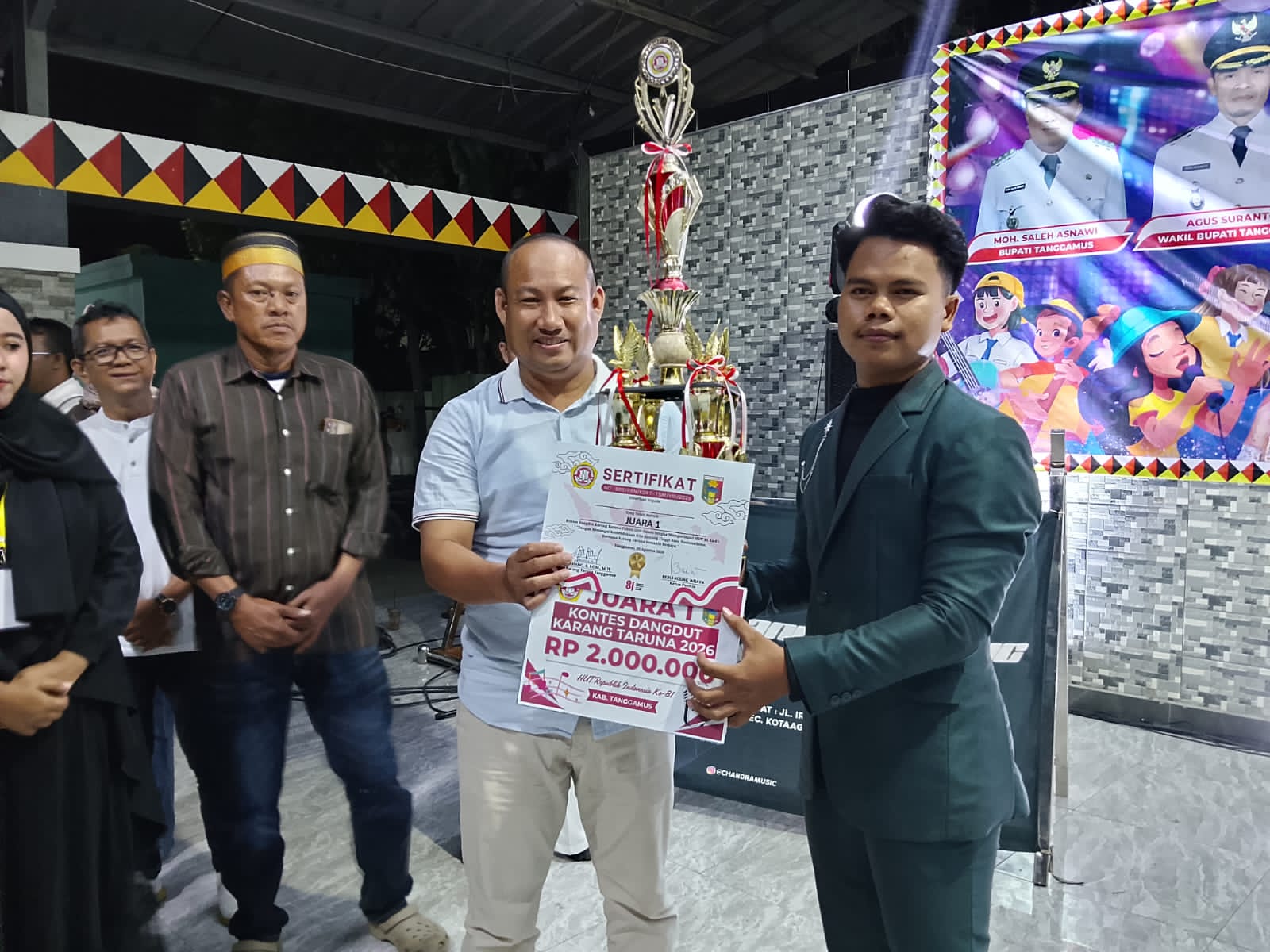 Razes Juara Kontes Dangdut Karang Taruna Tanggamus, Sabet Hadiah Rp2 Juta