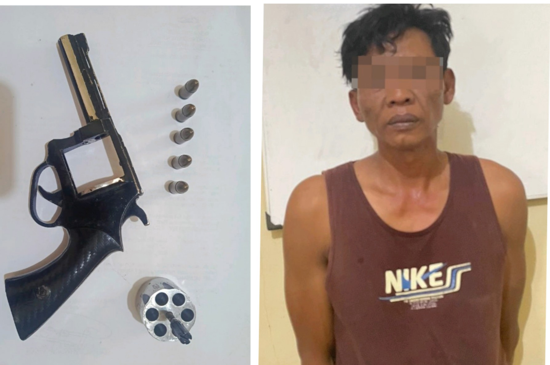 Simpan Senpi Rakitan di Dalam Mobil, Sopir Travel Diciduk Polisi