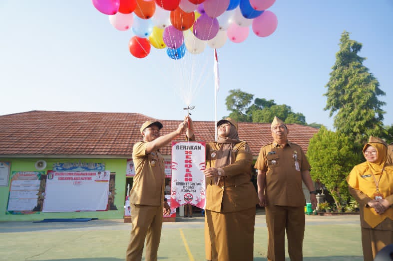 Bupati Pringsewu Canangkan Gerakan Sekolah Berintegritas Bebas KKN