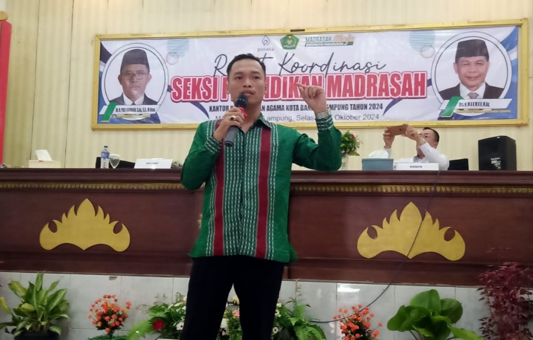 Ketua IWO Lampung Jadi Pemateri Jurnalistik dalam Rakor Madrasah se Bandarlampung 