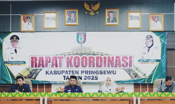 Rakor Bulanan, Bupati Pringsewu Ingatkan Kepala OPD Harus Siap Berkerja 24 Jam