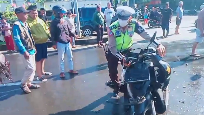 Dua Korban Kecelakaan Truk Box Vs Motor di Simpang Rumdis Bupati, Meninggal Dunia