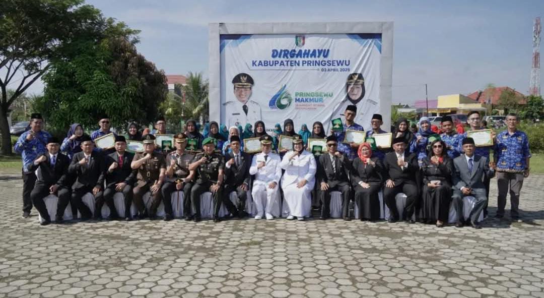 Upacara HUT Ke 16 Kabupaten Pringsewu Tak di Hadiri Mantan Bupati
