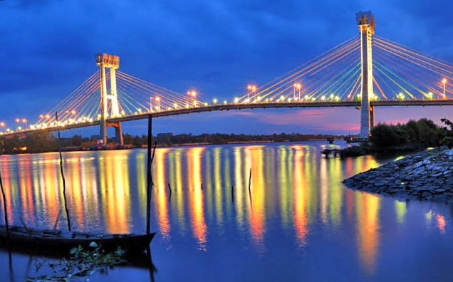 Panjangnya 1.196 Meter, Jembatan Tengku Agung Sultanah Latifah Terpanjang di Provinsi Riau