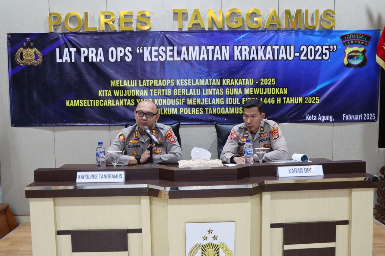 Polres Tanggamus Akan Melaksanakan Operasi Keselamatan Krakatau 2025, Ini Yang Menjadi Sasaran