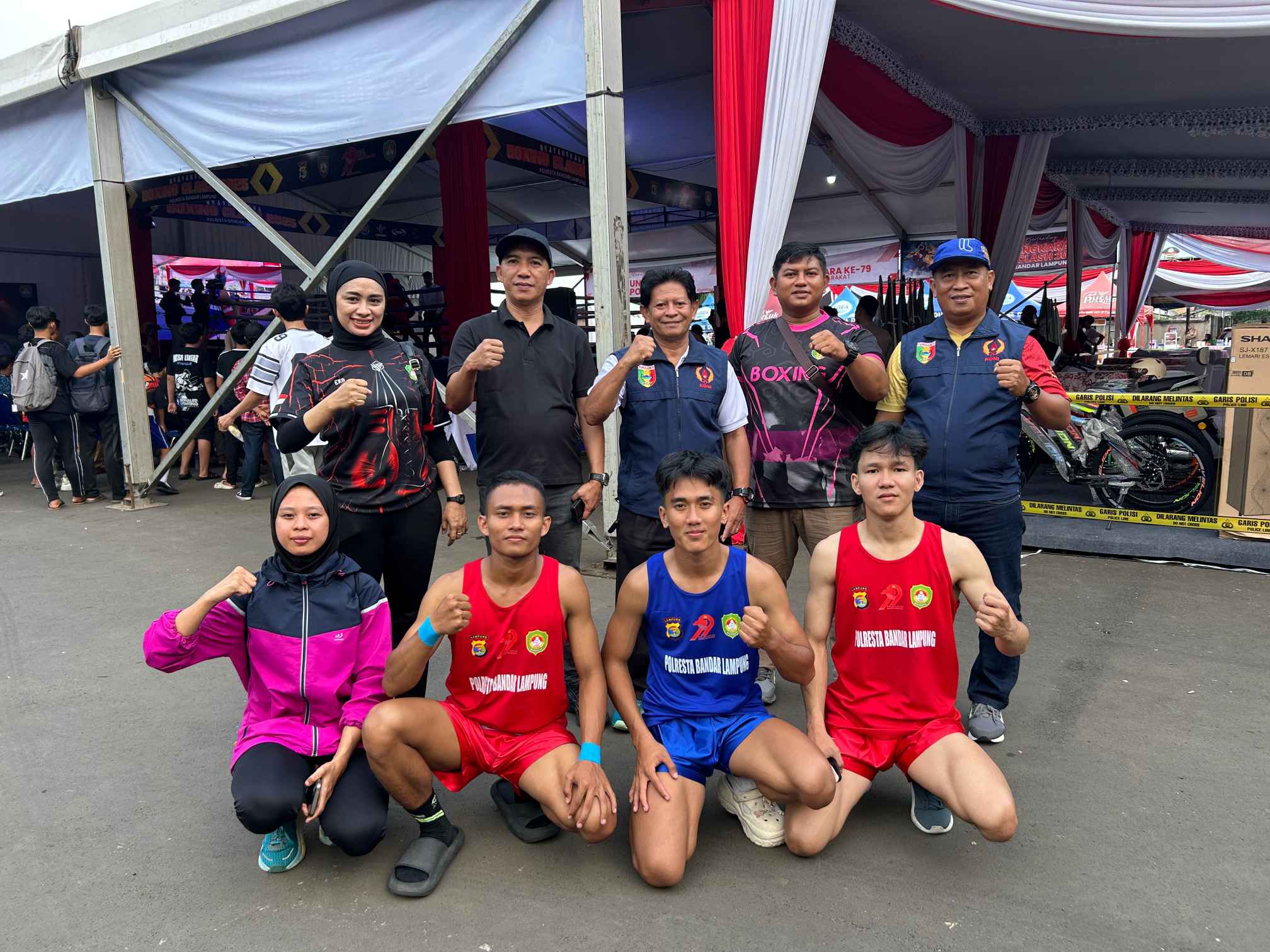 8 Atlet Tinju Tanggamus Bertanding di Hari Pertama Kejuaraan Tinju Amatir Boxing Class 2025