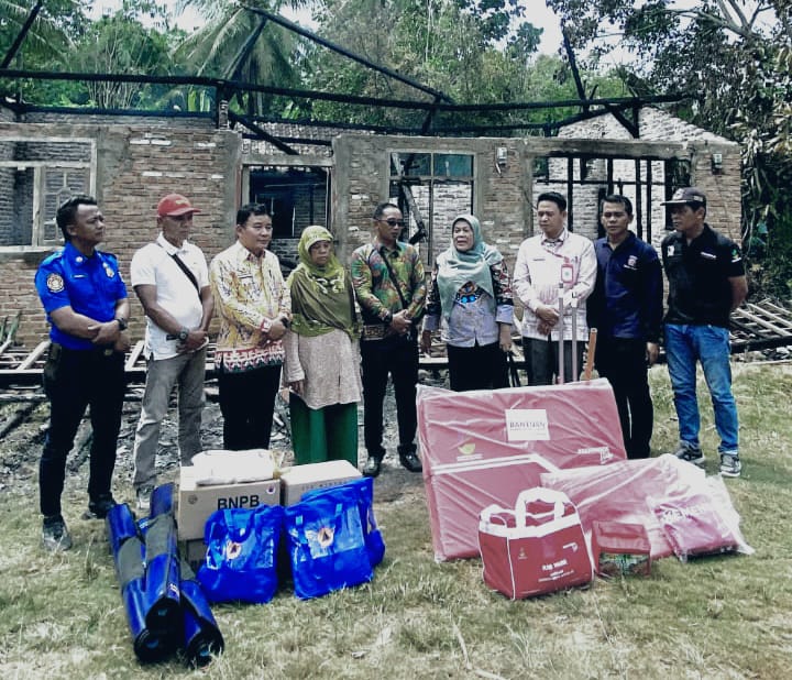 Gerak Cepat Pemkab Pringsewu Bantu Korban Kebakaran di Keputran