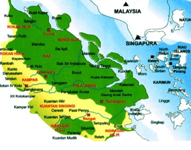 Kabupaten di Provinsi Riau  Dominasi Wilayah Terluas Sumatera 