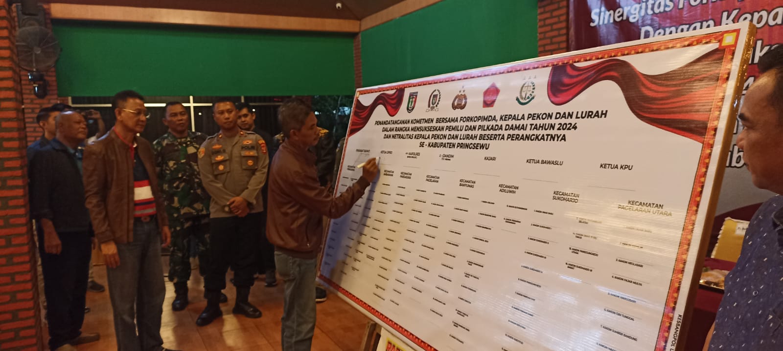 Jelang Pemilu,Pj Bupati Pringsewu Minta Lurah dan Kakon Jaga Netralitas 