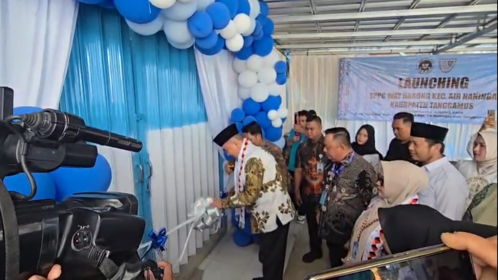 Launching SPPG Way Harong, Bupati Tanggamus dan Mukhlis Basri Tekan Hal Ini