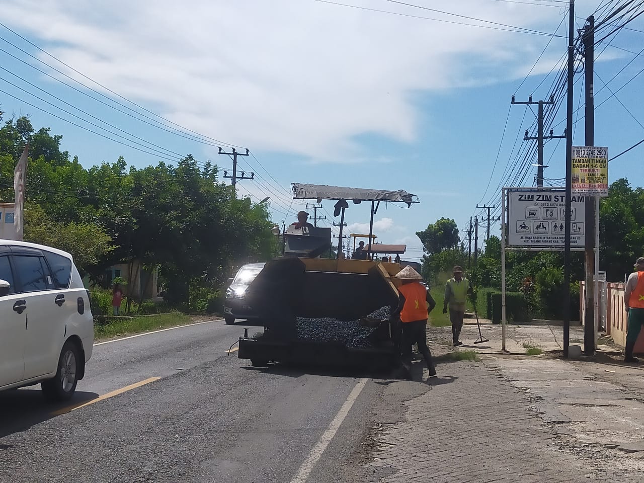 Tambal Sulam, Akses Jalinbar Tanggamus Kini Diperbaiki 