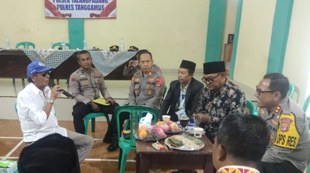 Bertemu Masyarakat Talang Padang, Kapolres Minta Masyarakat Dukung Situasi Kondusif 