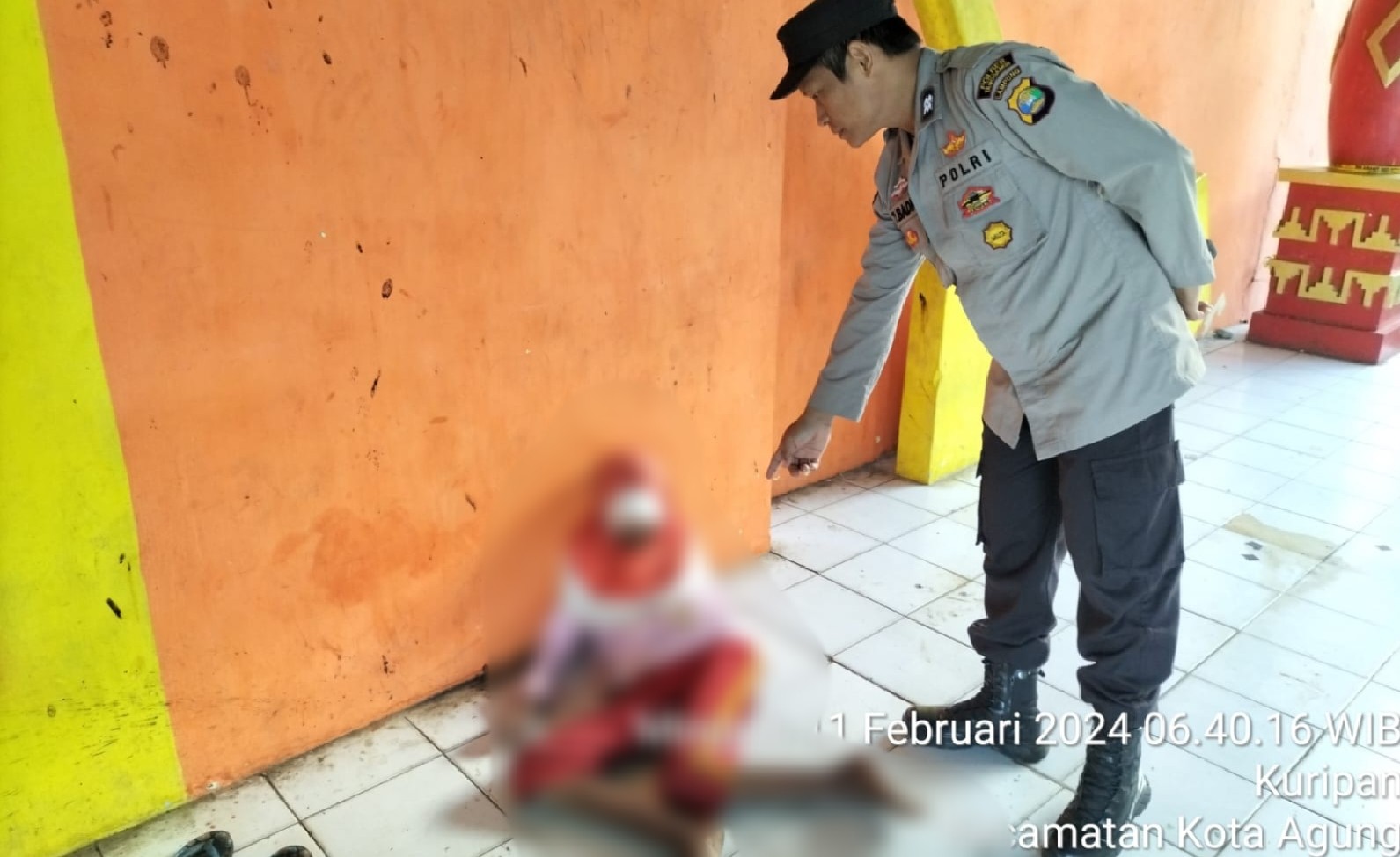 Mayat Anonim Ditemukan Petugas Kebersihan di Taman Kota Kotaagung