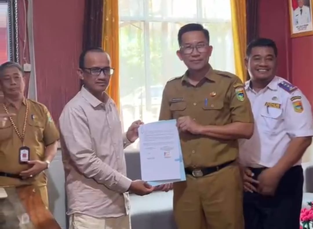 Pedagang Pasar Talang Padang Digratiskan Sewa 6 Bulan, Pemkab dan PT Lingga Teken Kesepakatan Relokasi