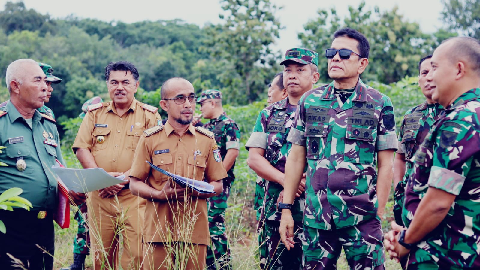 Danrem 043 Garuda Hitam Lampung Tinjau Calon Lokasi Kodim Pringsewu 