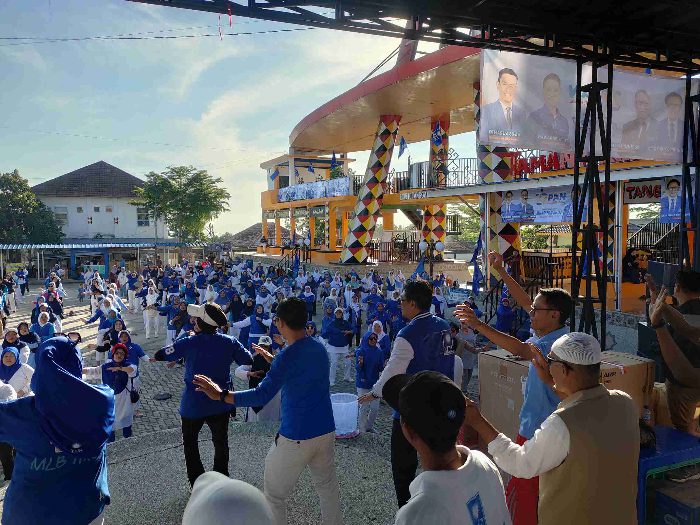 SenamPAN Dalam Rangka HUT Ke 27 PAN di Rest Area Gisting Tanggamus Diikuti Ratusan Peserta 