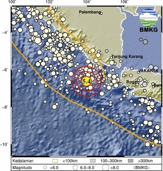 Gempa 5,4 Magnitudo Guncang Tanggamus Tak Berpotensi Tsunami