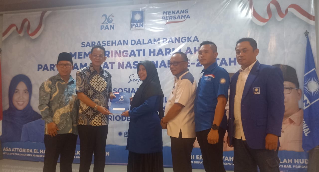 PAN  Resmi Usung Pasangan Adi-Lah di Pilkada Pringsewu