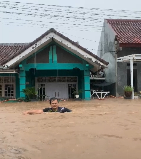 Banjir Kepung Kota Bandar Lampung, Rajabasa Salah Satu Yang Terdampak