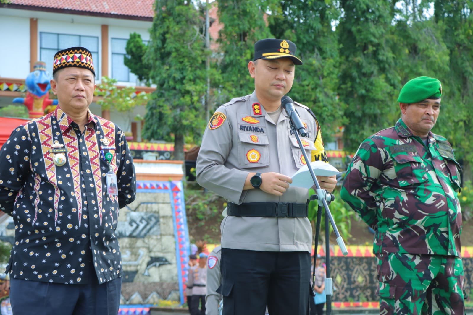 Amankan Lebaran Polres Tanggamus Terjunkan 116 Personel dan Dirikan Dua Pos