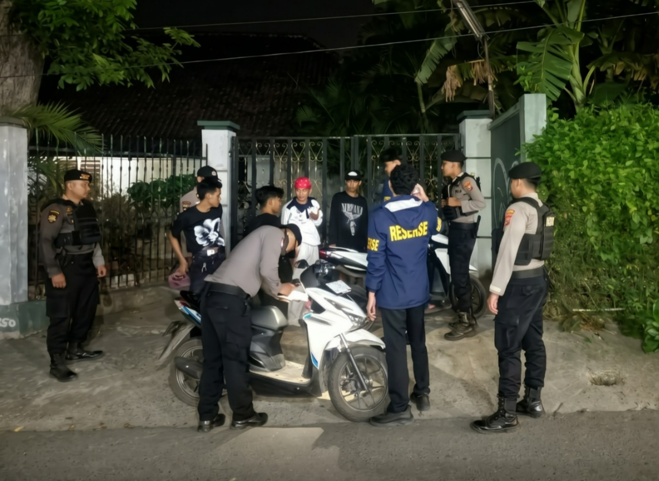 Patroli Malam Polres Pringsewu Jaring Tiga Motor Tanpa Dokumen