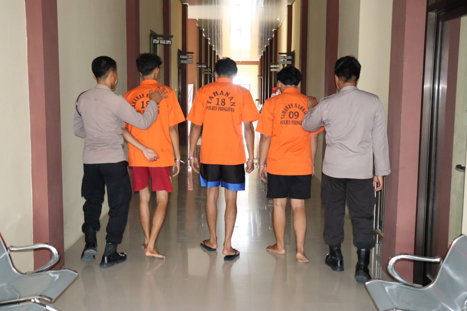 COD di SPBU, Tiga Pemuda Sebagai Kurir Narkoba Asal Pringsewu Ditangkap Polisi 